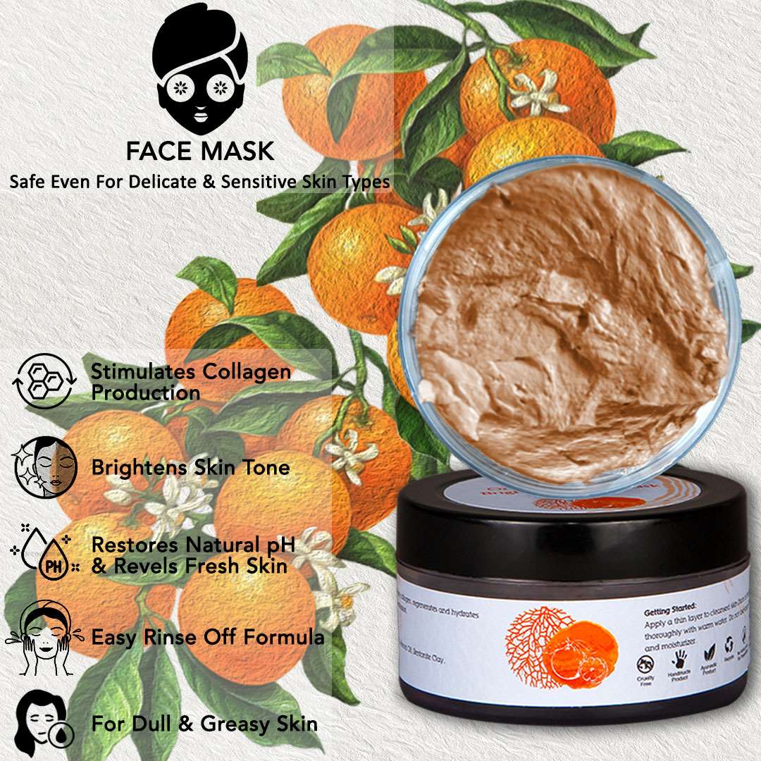 Orange And Pumpkin Brightening Face Mask